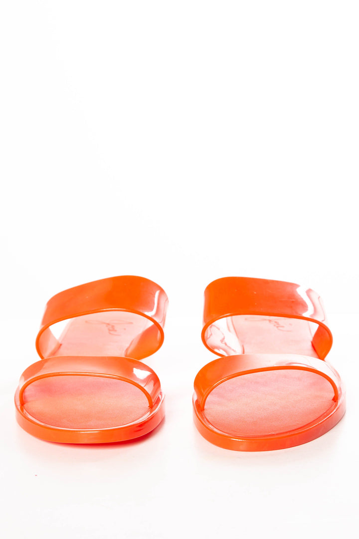 Joie Orange Rubber Slide Sandals SZ 39 Sale