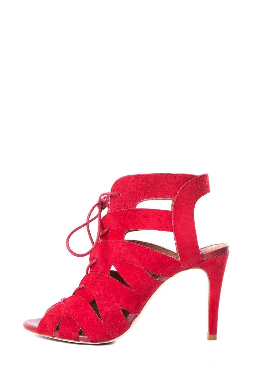 Joie Red Caged Sandals SZ 39