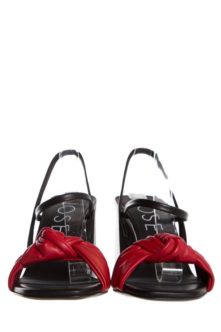 Joseph Black and Red Sandals SZ 39