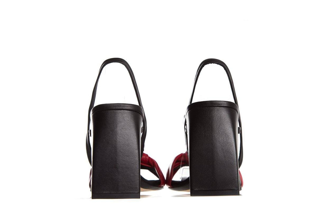Joseph Black and Red Sandals SZ 39