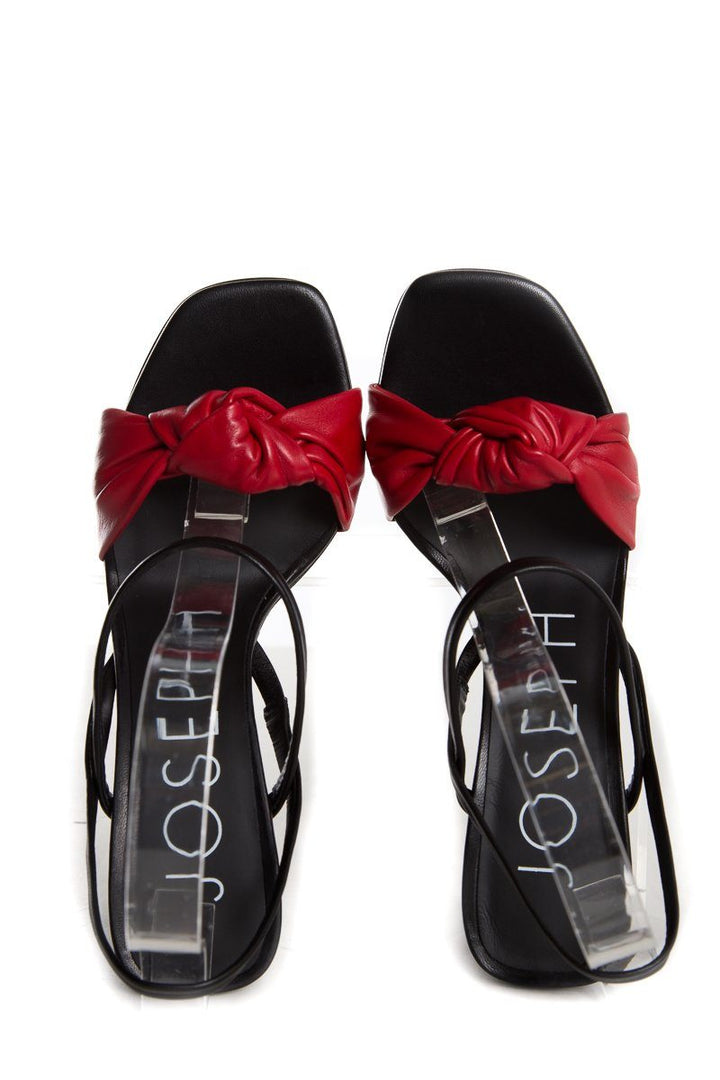 Joseph Black and Red Sandals SZ 39