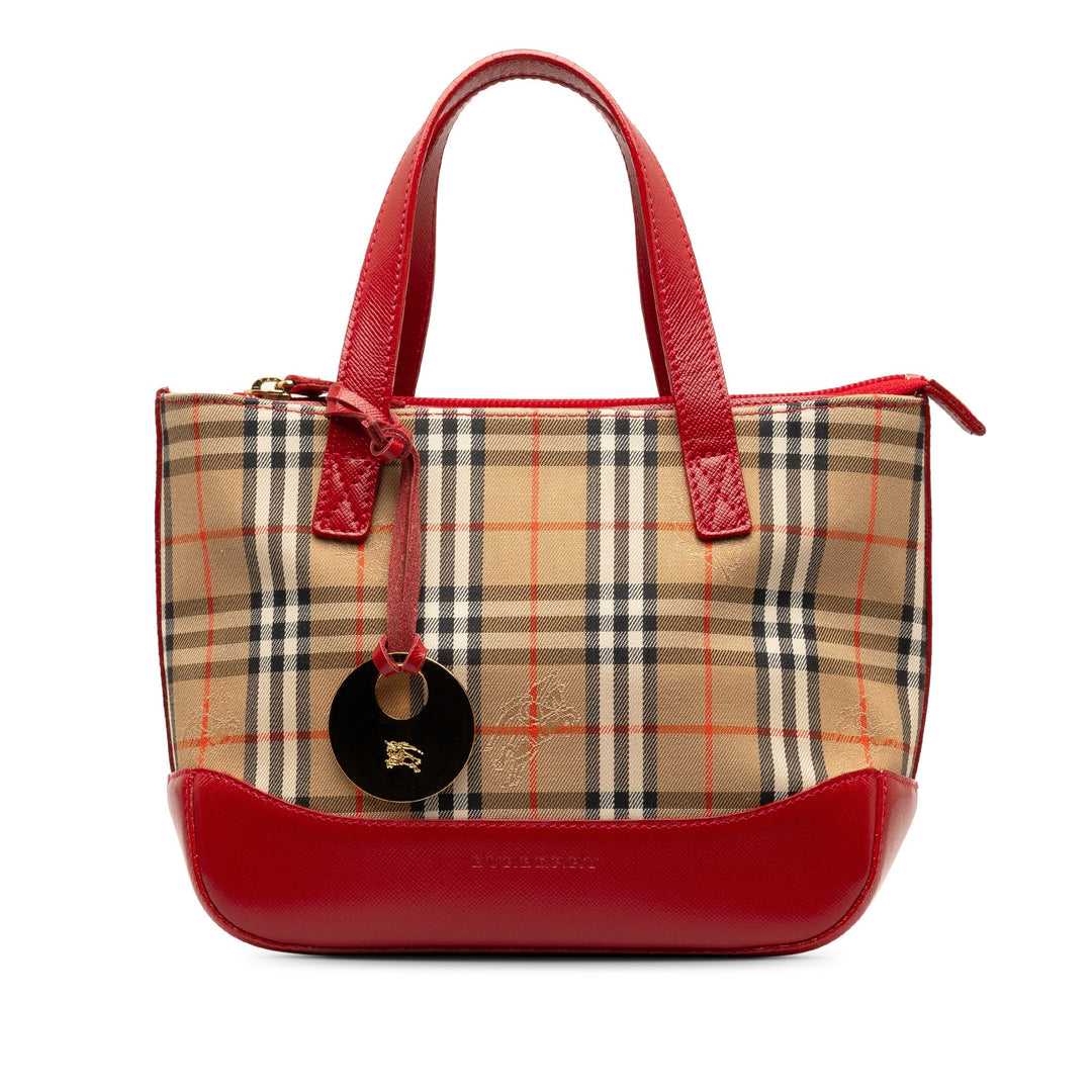 BURBERRY Haymarket Check Handbag