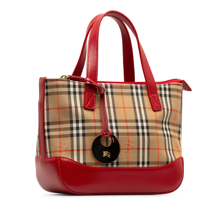 BURBERRY Haymarket Check Handbag