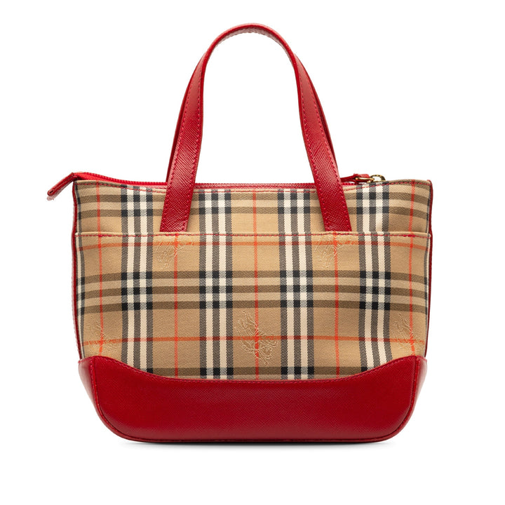 BURBERRY Haymarket Check Handbag
