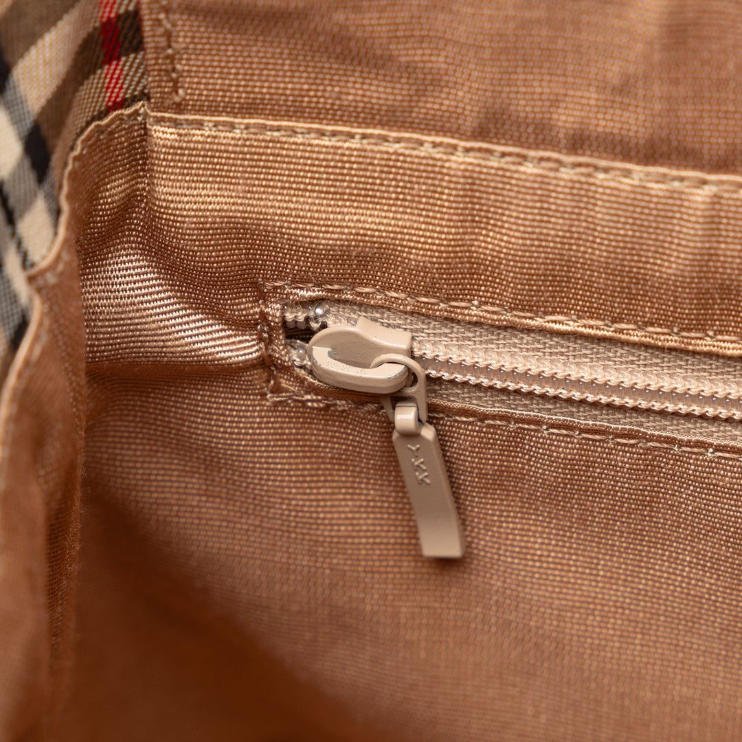 BURBERRY Haymarket Check Handbag