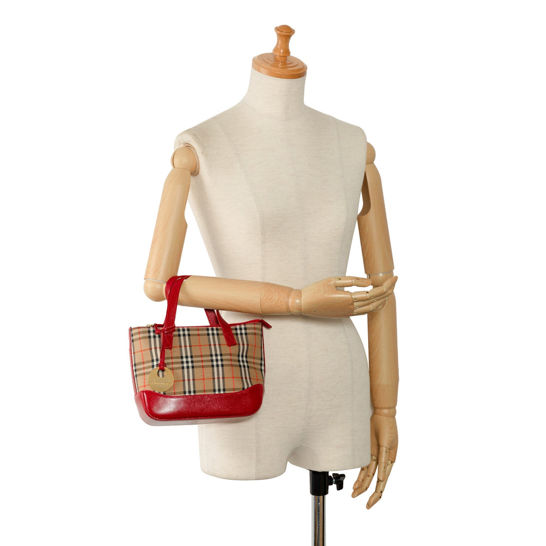 BURBERRY Haymarket Check Handbag