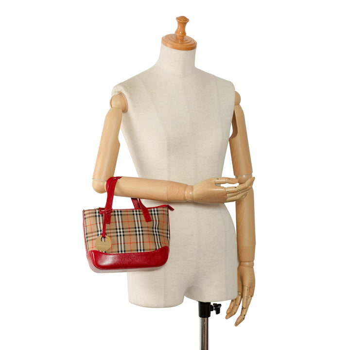 BURBERRY Haymarket Check Handbag