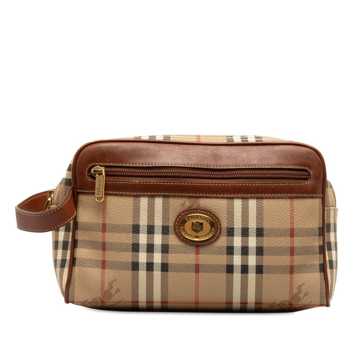 BURBERRY Haymarket Check Clutch Bag