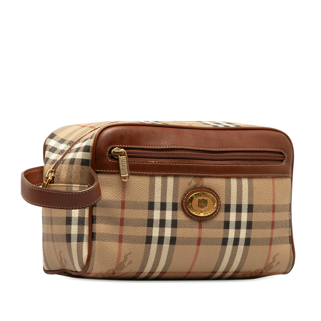 BURBERRY Haymarket Check Clutch Bag
