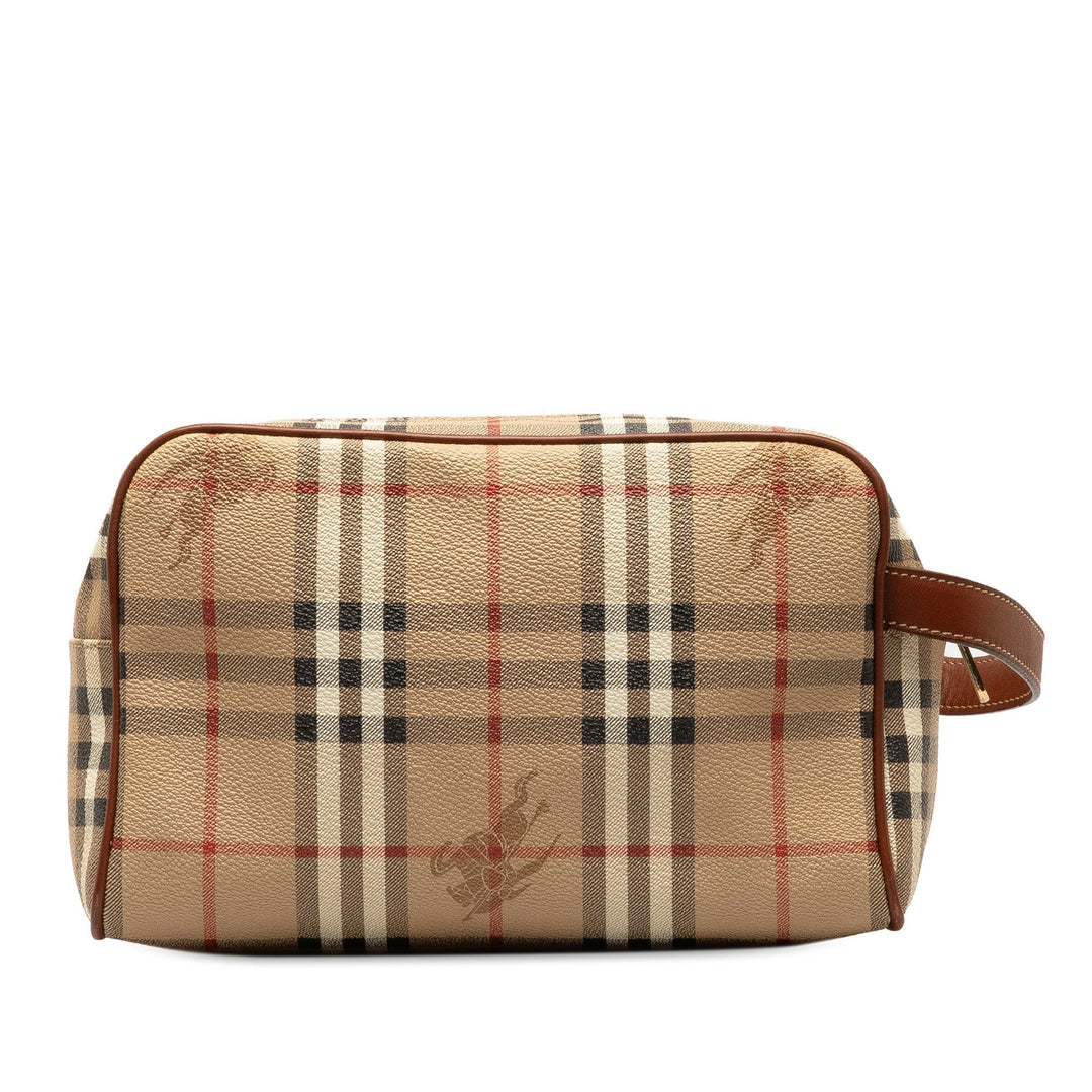 BURBERRY Haymarket Check Clutch Bag