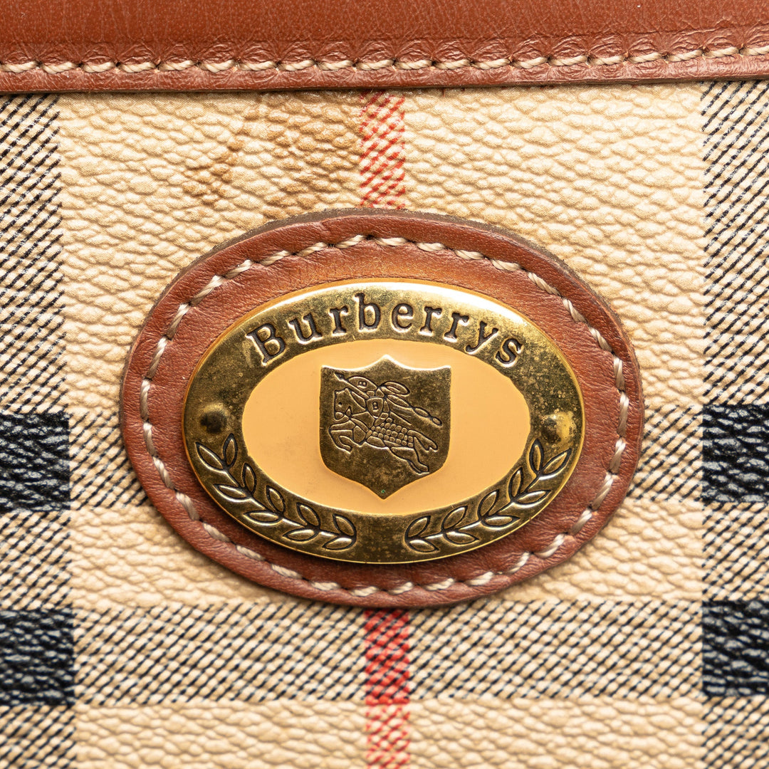 BURBERRY Haymarket Check Clutch Bag
