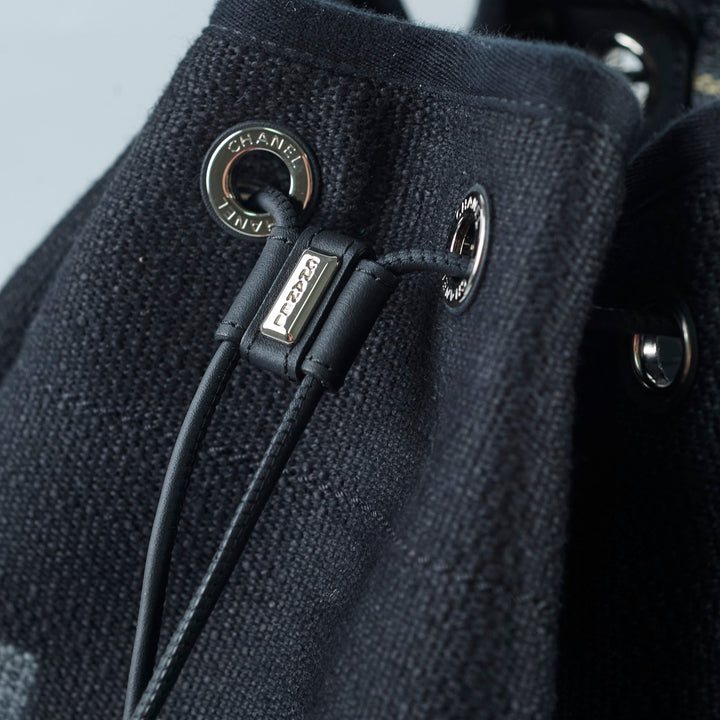 Top Quality Chanel Deauville Backpack Navy Blue
