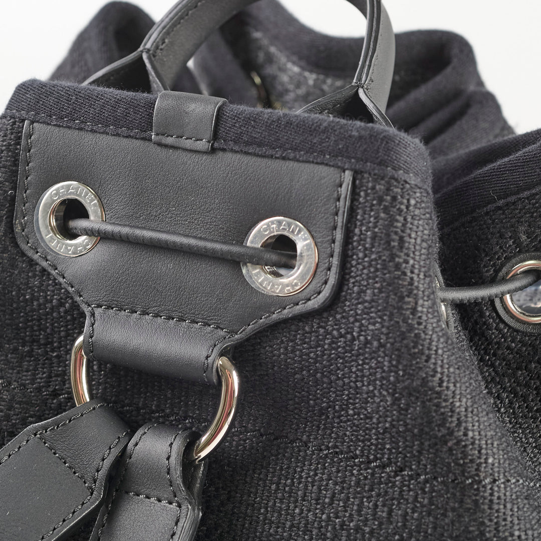 Top Quality Chanel Deauville Backpack Navy Blue