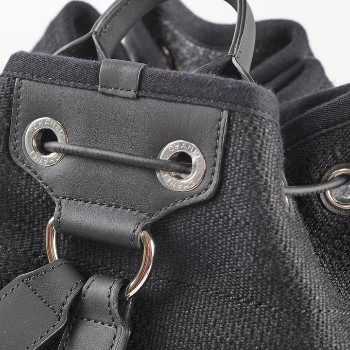 Top Quality Chanel Deauville Backpack Navy Blue