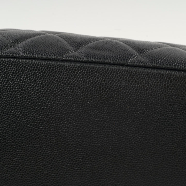 Top Quality Chanel CC Logo Caviar Black Shoulder Bag - Series 17