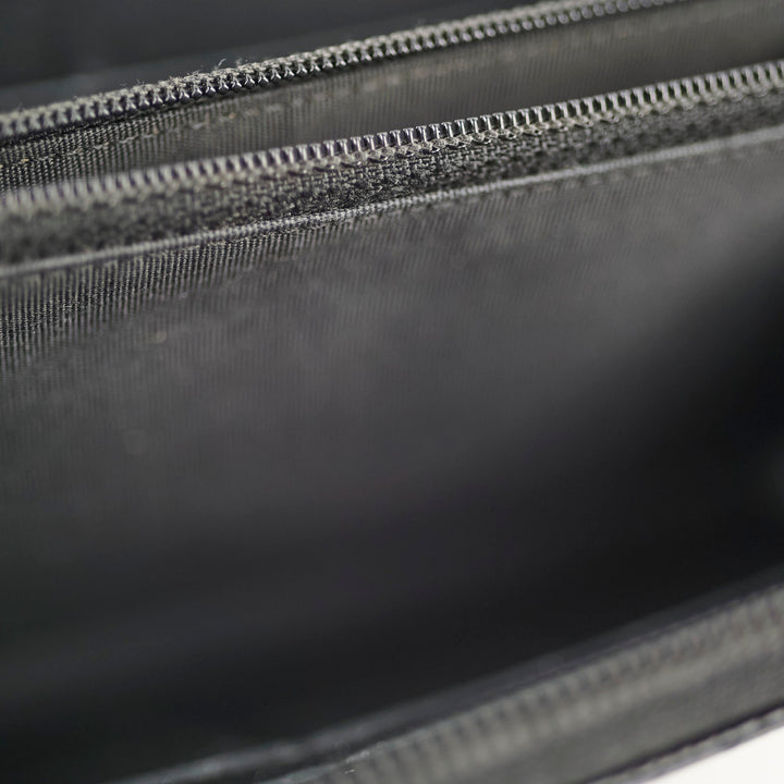 Top Quality Chanel Boy Caviar Long Wallet Black