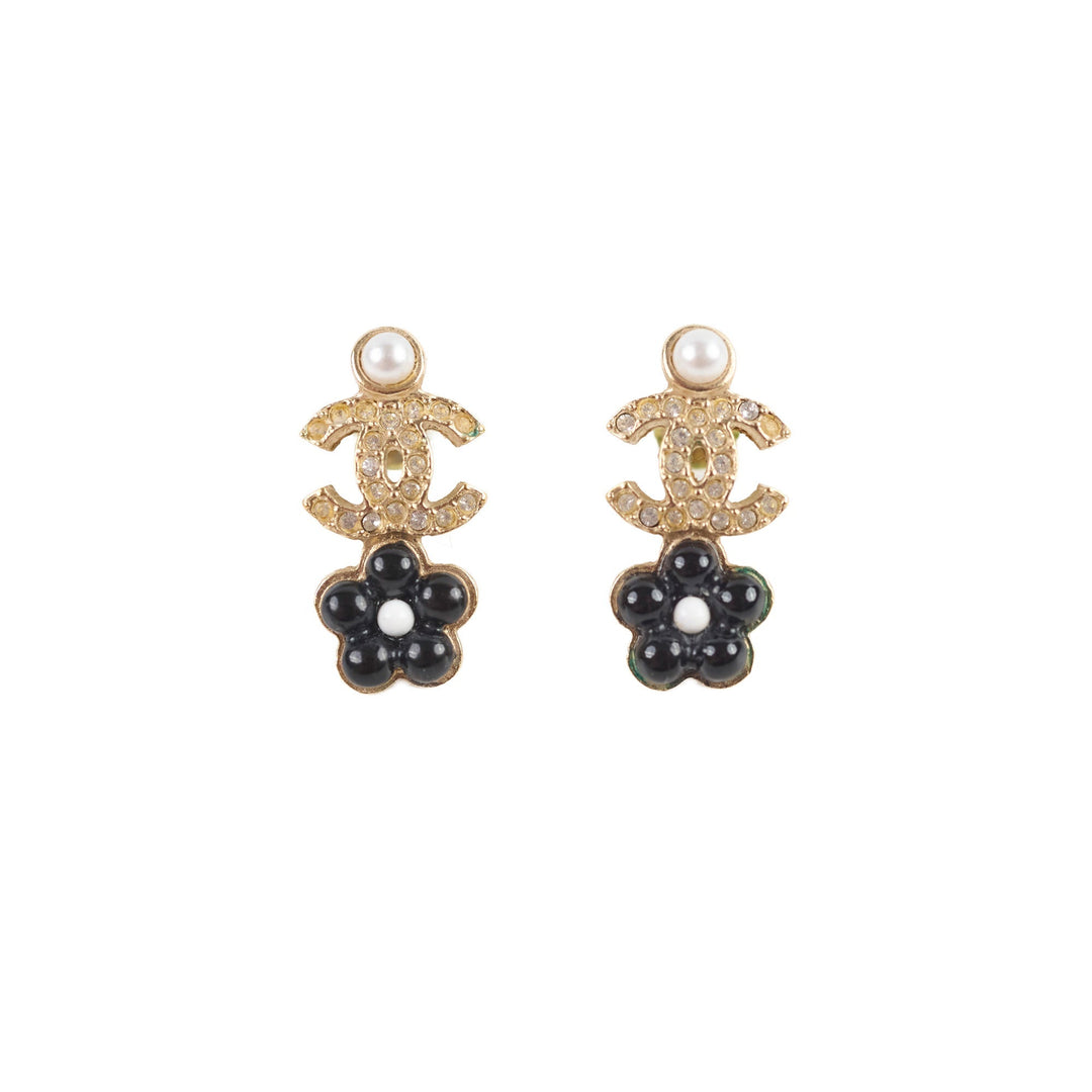 Top Quality Chanel CC Flower Earrings Costume Jewellery