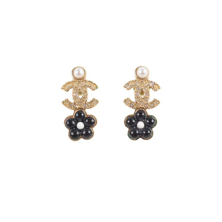 Top Quality Chanel CC Flower Earrings Costume Jewellery
