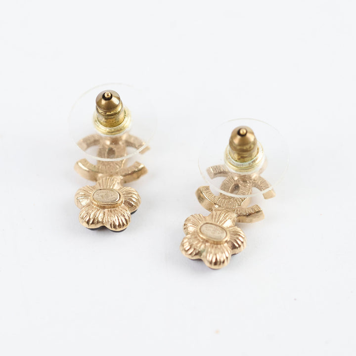 Top Quality Chanel CC Flower Earrings Costume Jewellery