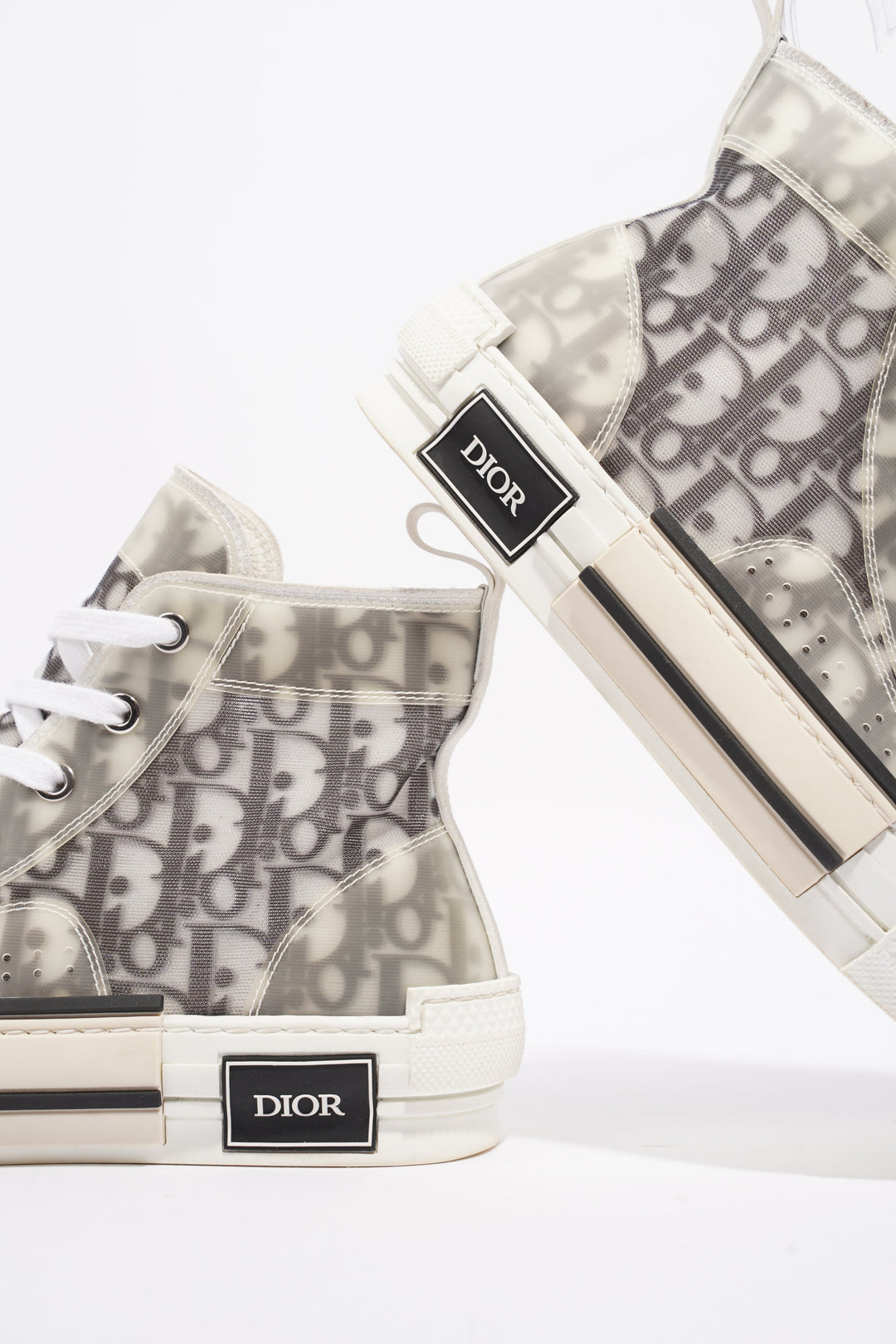 Christian Dior B23 Grey Oblique Canvas EU 38 UK 5