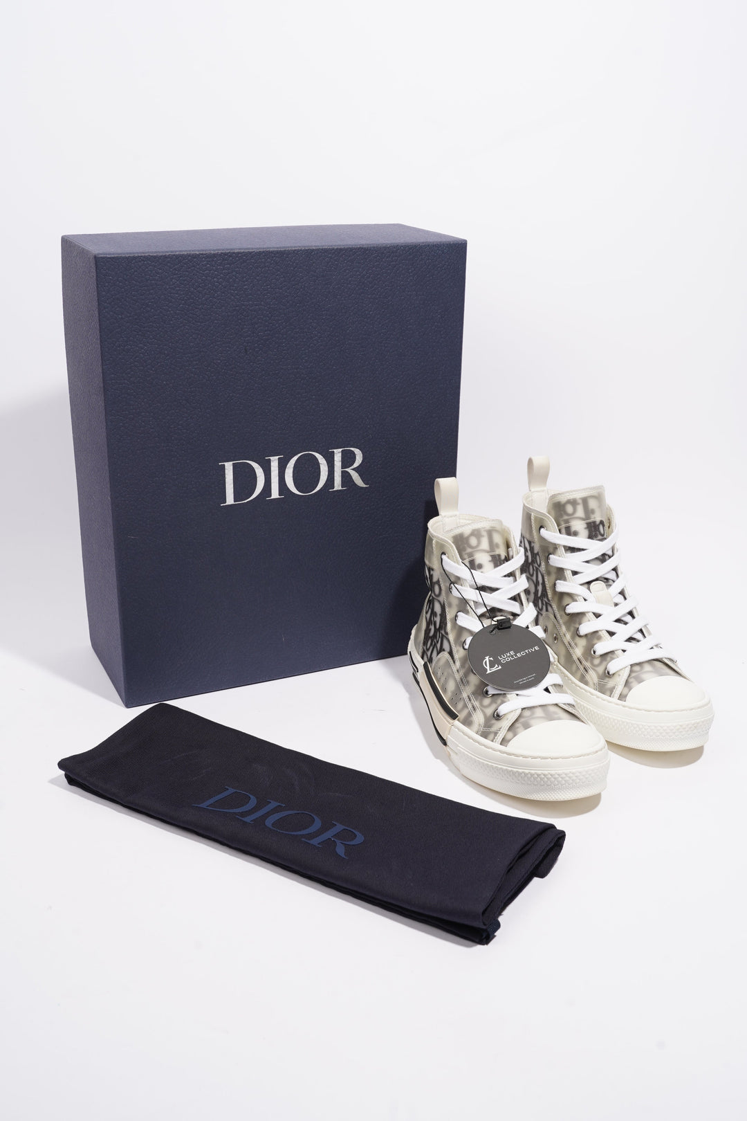 Christian Dior B23 Grey Oblique Canvas EU 38 UK 5