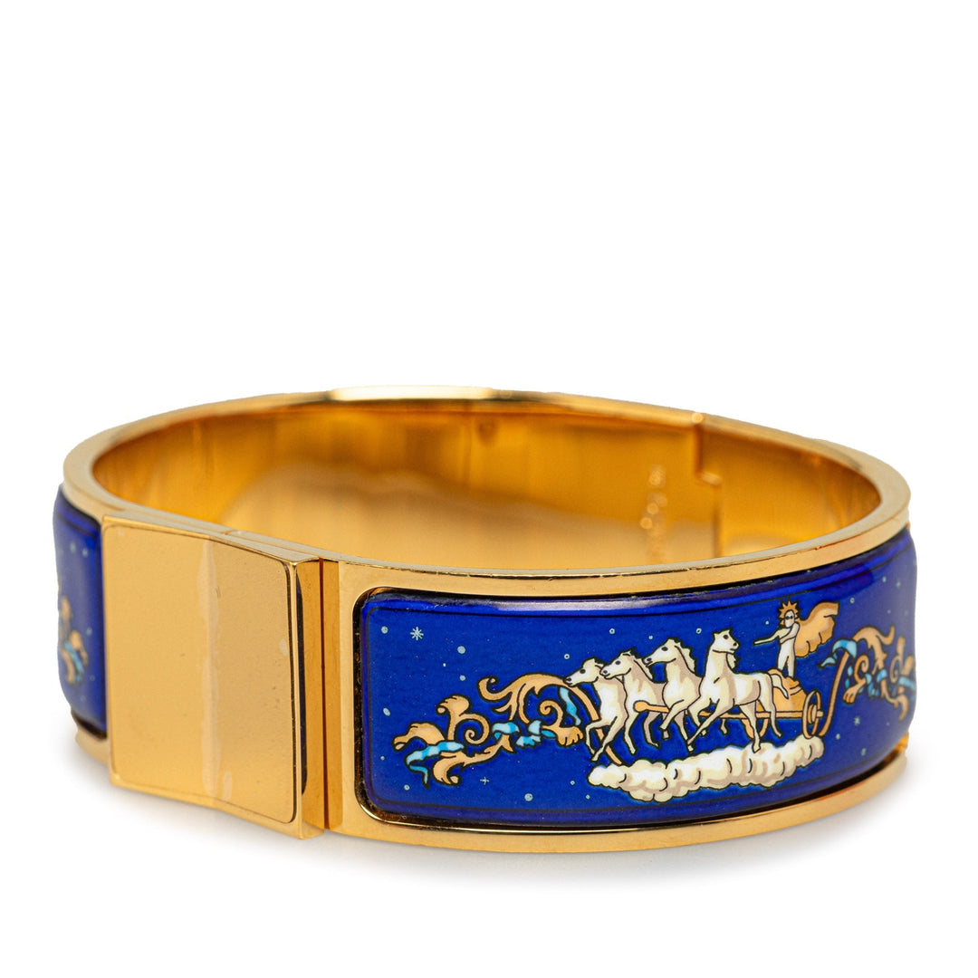 Top quality Hermes Wide Enamel Locquet Hinge Bracelet Costume Bracelet
