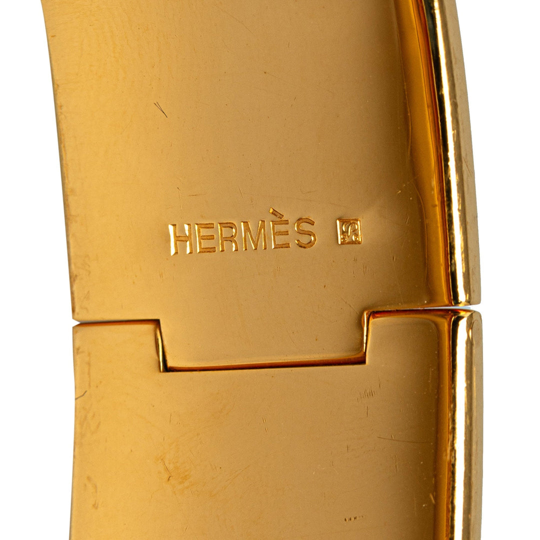 Top quality Hermes Wide Enamel Locquet Hinge Bracelet Costume Bracelet