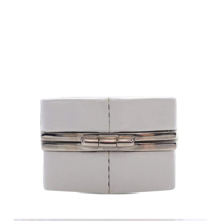 CHANEL Patent Goatskin Make-Up Box Clutch With Chain Crossbody Bag