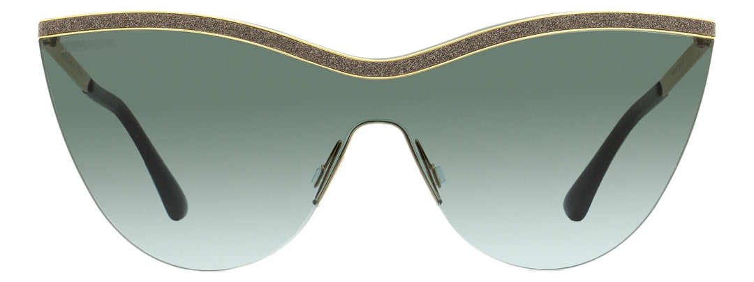 Jimmy Choo Mask Sunglasses Kristen RHL9O Gold/Black 99mm