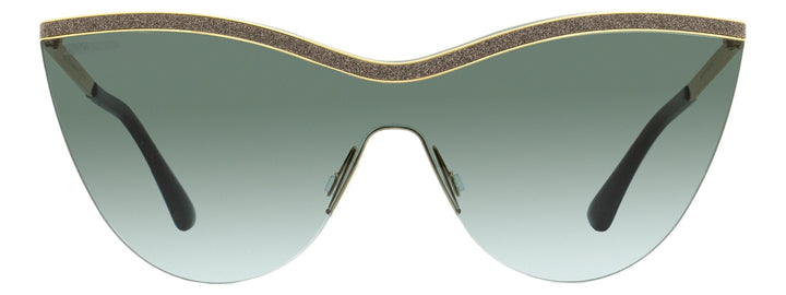 Jimmy Choo Mask Sunglasses Kristen RHL9O Gold/Black 99mm