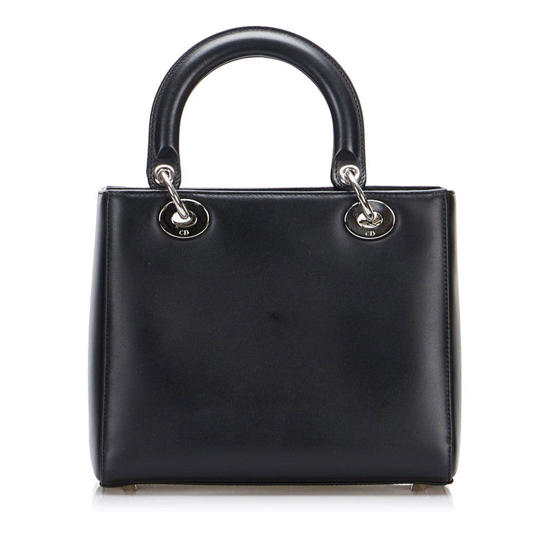 Top quality Dior Lady Top quality Dior Pockets Black Calfskin