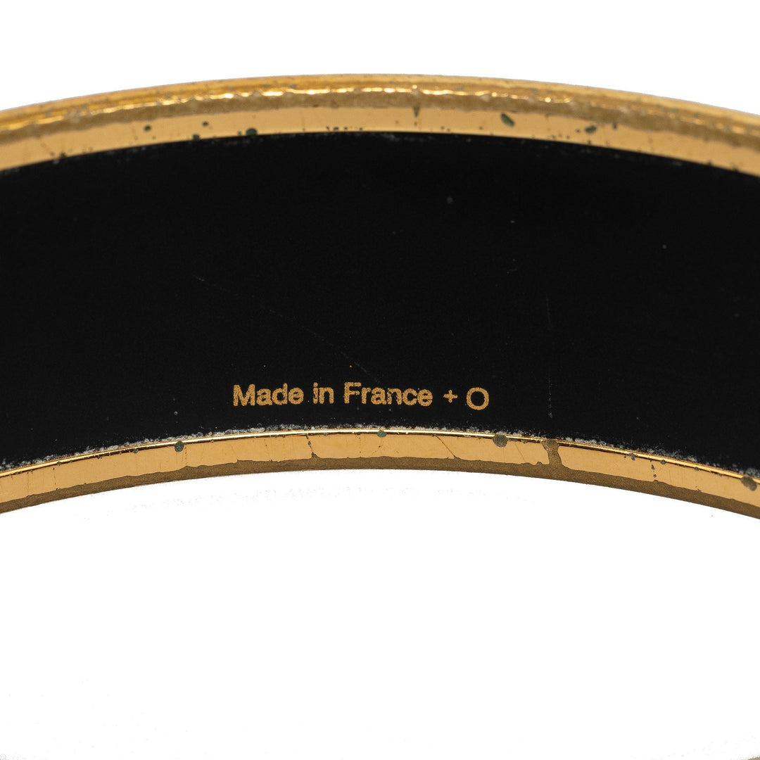 Top quality Hermes Capitales Wide Enamel Bangle Costume Bracelet