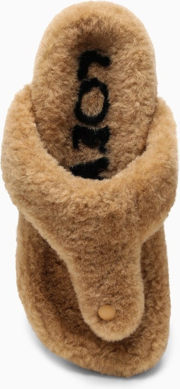 EASE BEIGE SHEEPSKIN SANDAL