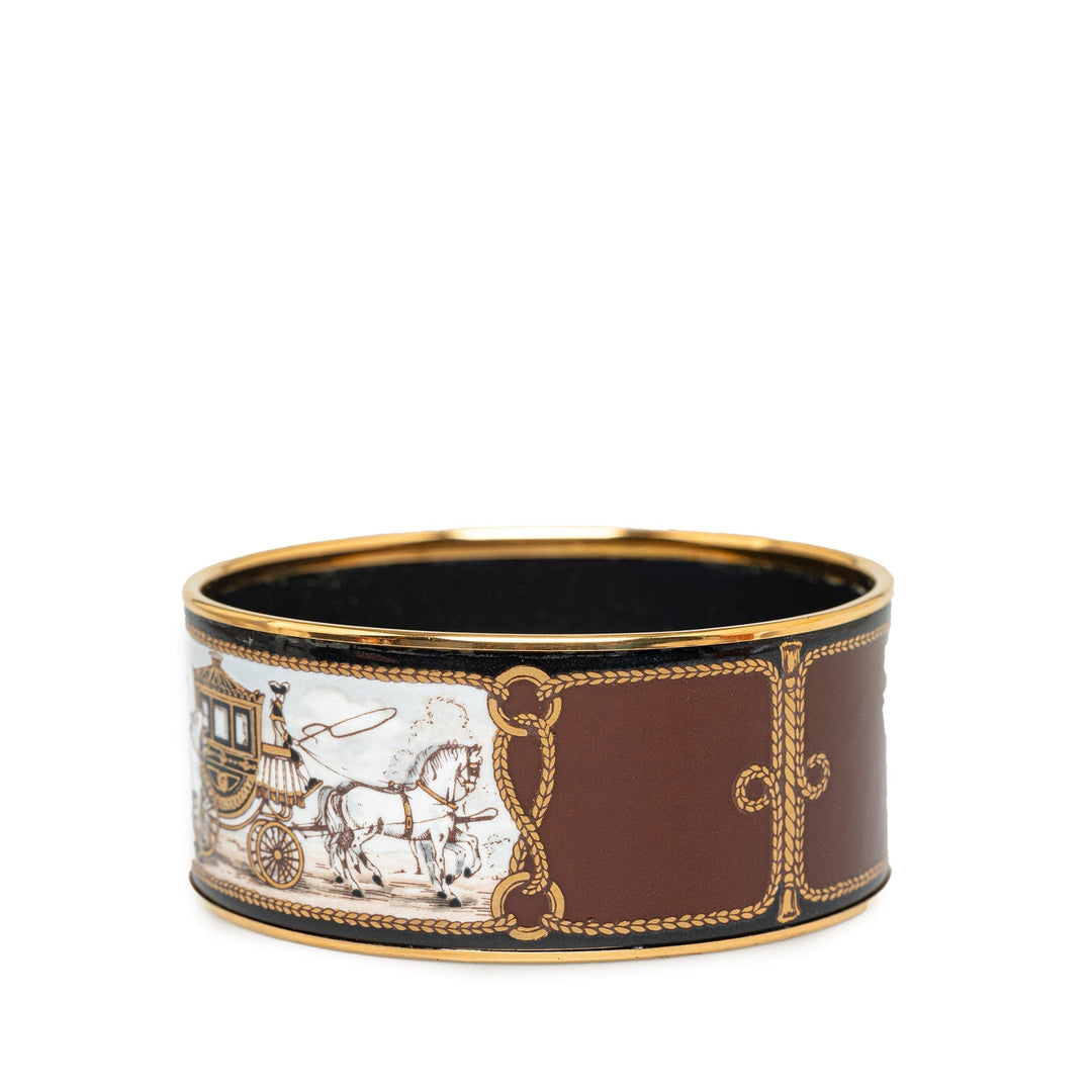 Top quality Hermes Extra Wide Enamel Bangle Costume Bracelet