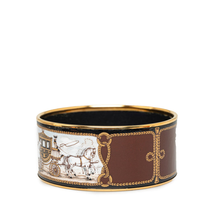Top quality Hermes Extra Wide Enamel Bangle Costume Bracelet