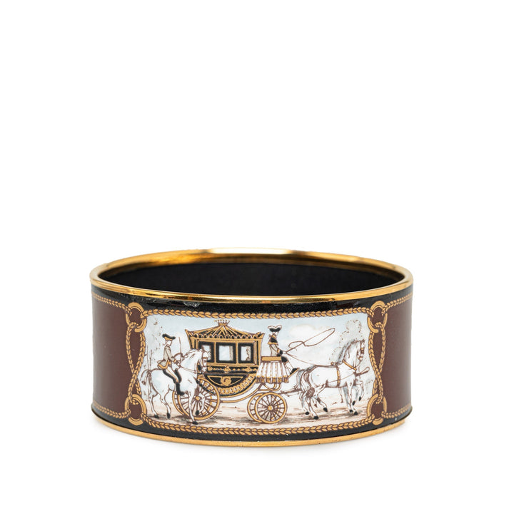 Top quality Hermes Extra Wide Enamel Bangle Costume Bracelet