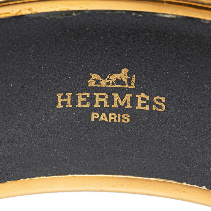 Top quality Hermes Extra Wide Enamel Bangle Costume Bracelet