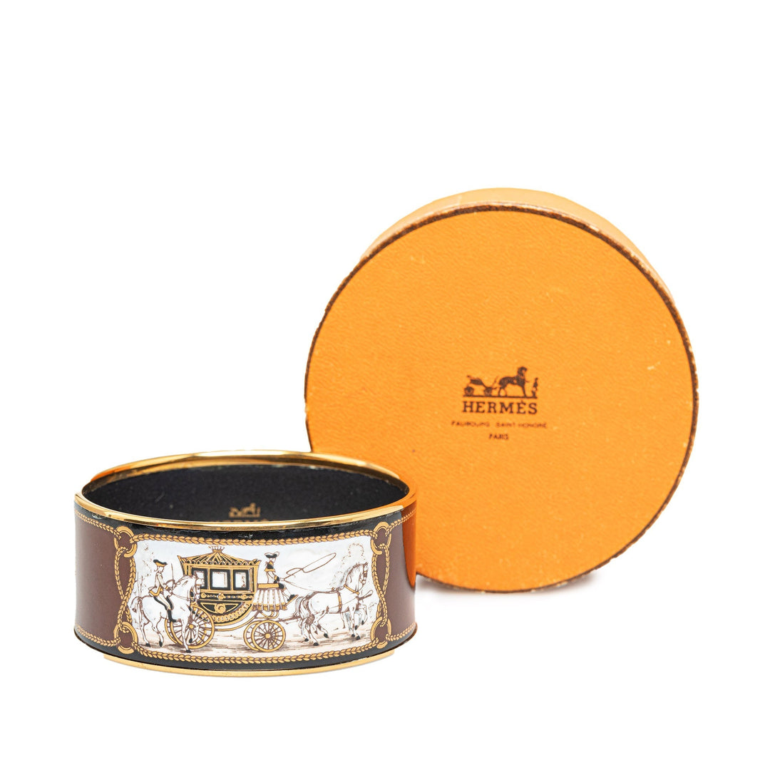 Top quality Hermes Extra Wide Enamel Bangle Costume Bracelet