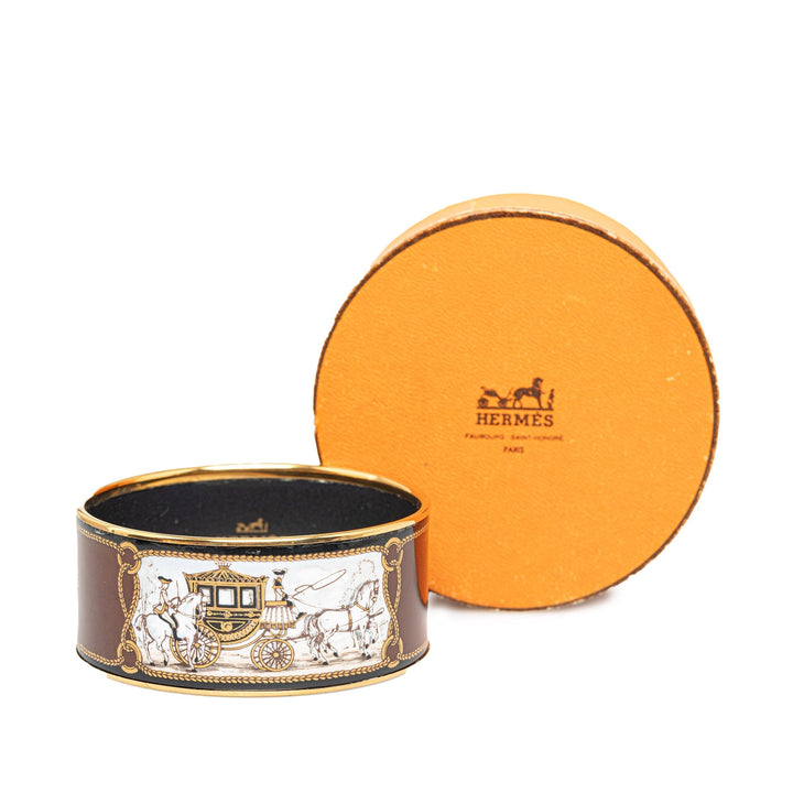 Top quality Hermes Extra Wide Enamel Bangle Costume Bracelet