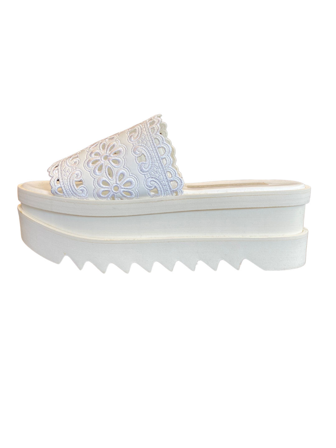 Stella McCartney White Platform Slides |9|IT39|