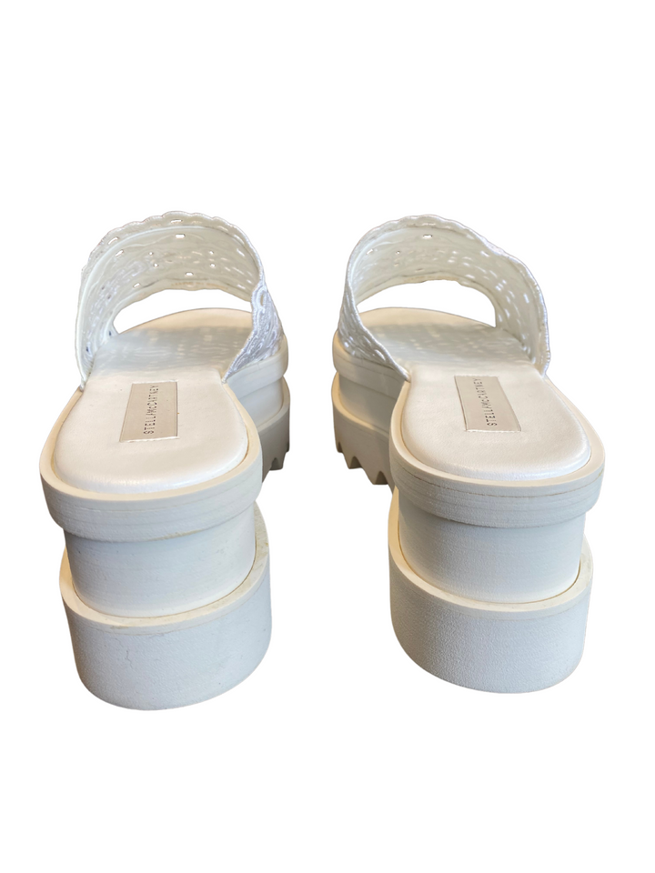 Stella McCartney White Platform Slides |9|IT39|