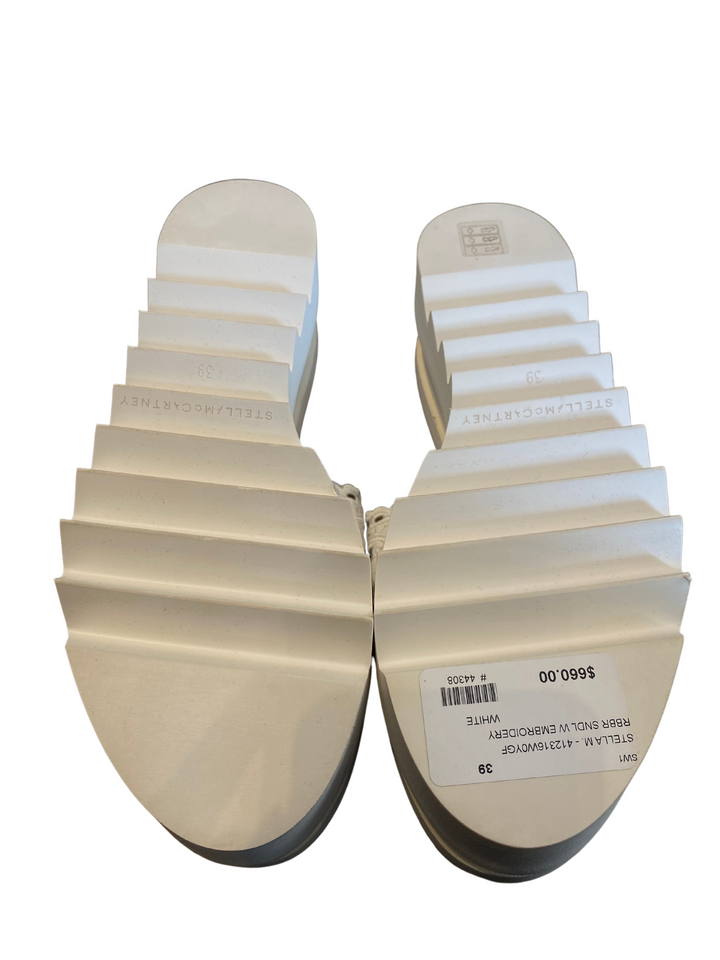 Stella McCartney White Platform Slides |9|IT39|