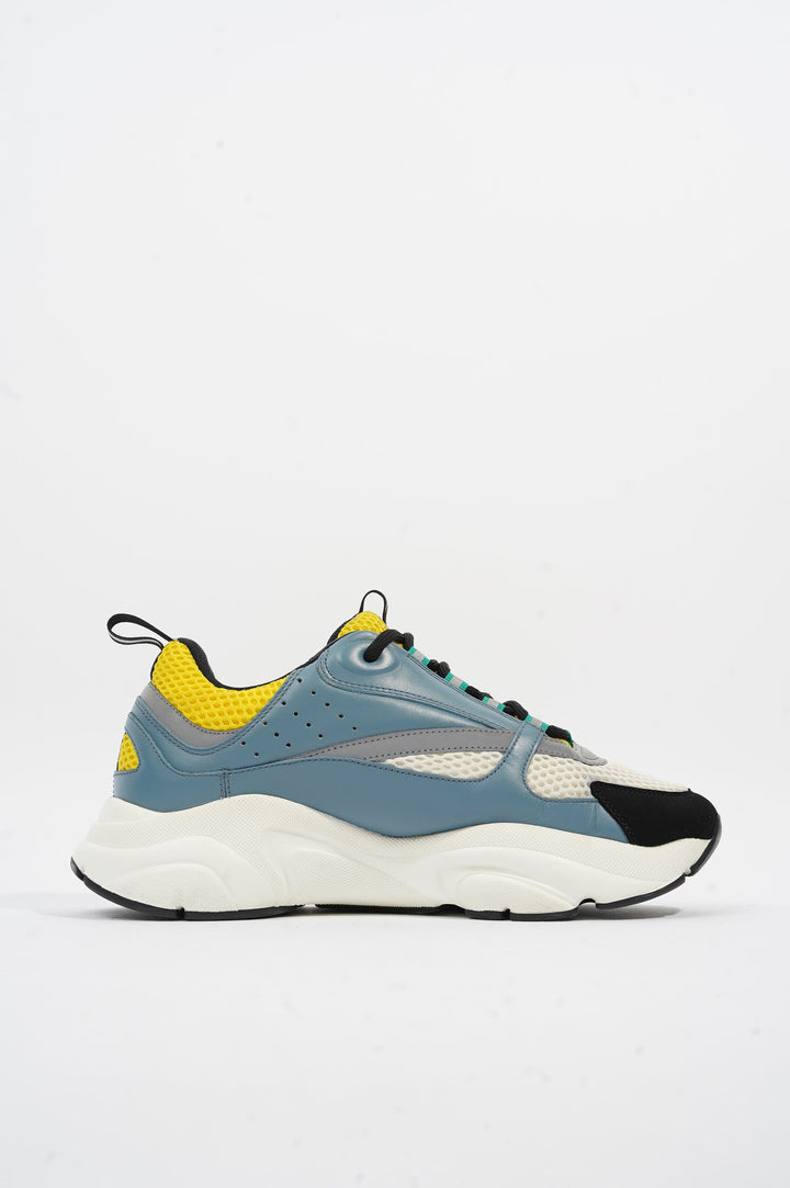 Christian Dior B22 White / Blue / Yellow Mesh EU 41 UK 7