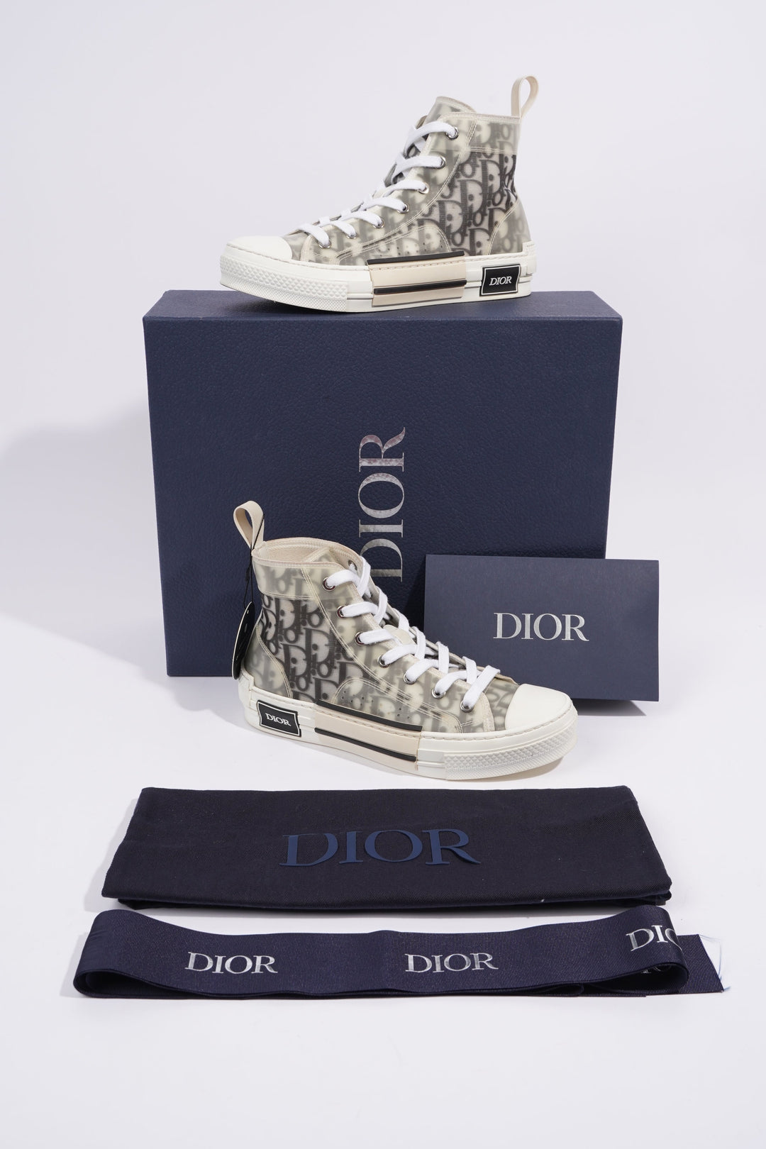 Christian Dior B23 Blue Oblique / White Acetate EU 37.5 UK 4.5