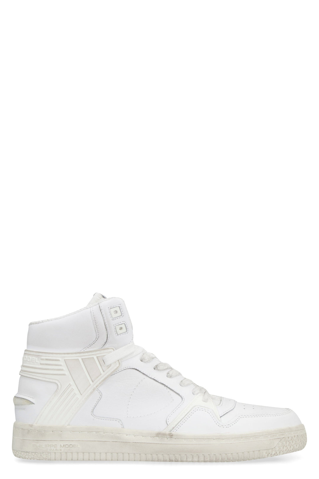 LA GRANDE MAN LEATHER HIGH-TOP SNEAKERS