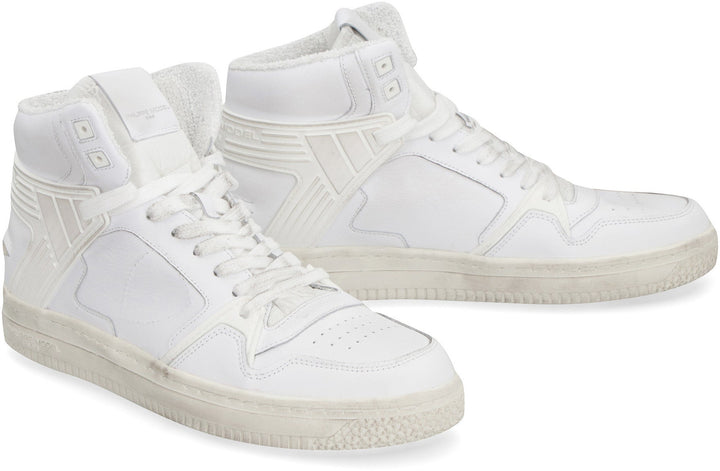 LA GRANDE MAN LEATHER HIGH-TOP SNEAKERS