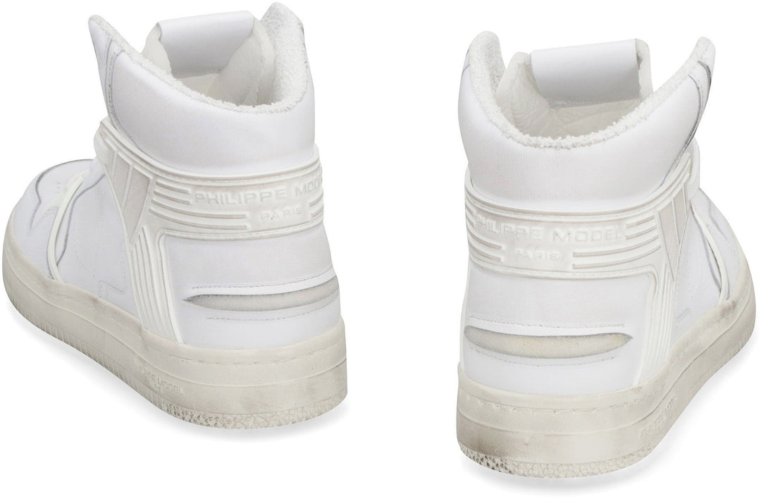 LA GRANDE MAN LEATHER HIGH-TOP SNEAKERS