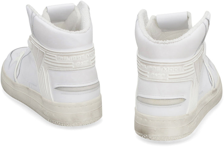 LA GRANDE MAN LEATHER HIGH-TOP SNEAKERS