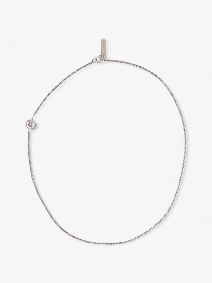 Burberry TB Chain Necklace Silver Base Metal