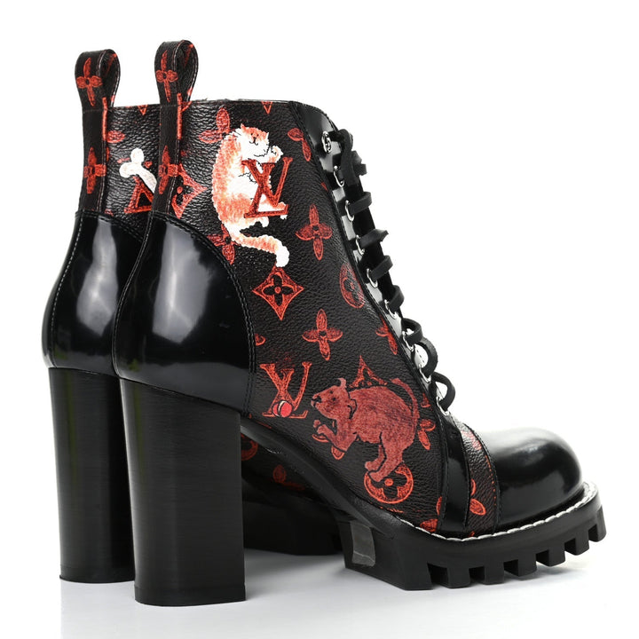 Louis Vuitton Catogram Star Trail Ankle Boots